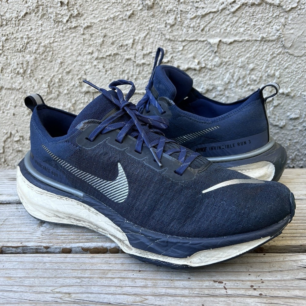 Nike Shoes Men Size 12 ZoomX‎ Invincible Run Flyknit 3 Navy